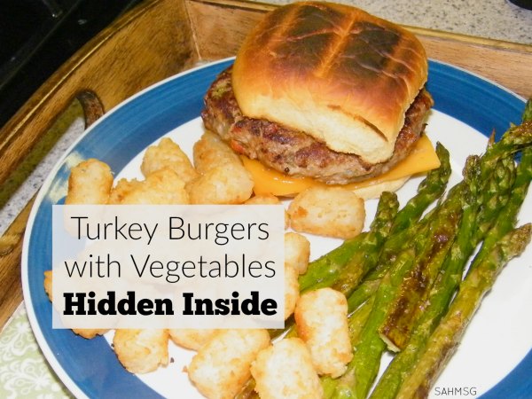 Turkey Burgers with Vegetables Inside