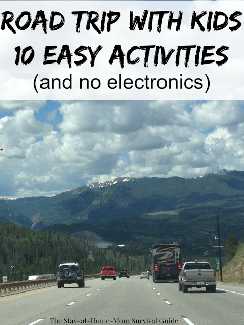 Going on a road trip or traveling with kids? These 10 activities and tips will keep the kids off electronics and content in the car-from a mom who has traveled thousands of miles on road trips with kids!
