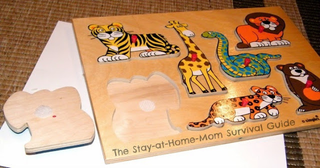 Alter puzzle pieces to make them convenient for travel with kids.