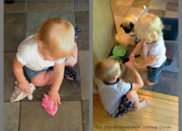 Teaching kids money lessons through chores plus detailed chore lists by age.