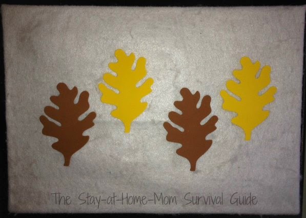 Fall leaves felt board activity for kids