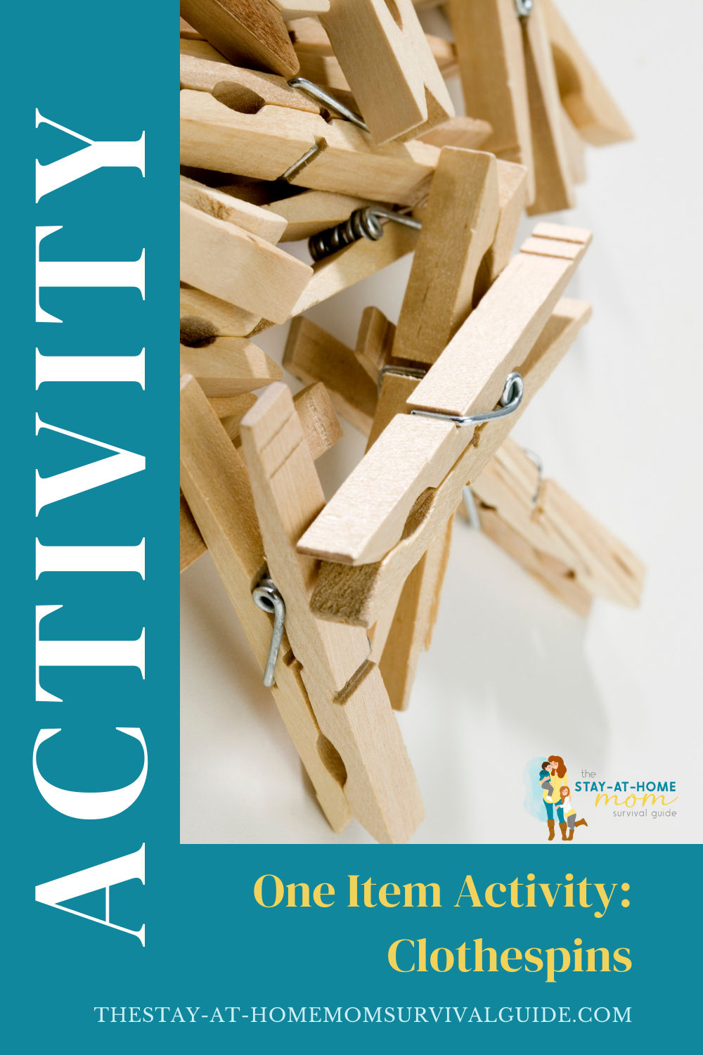 Activity for kids: One Items Activity with Clothespins.