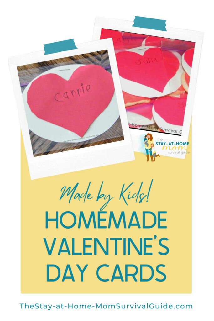 Kid made valentine's crafts that help preschoolers learn to cut and learn generosity.
