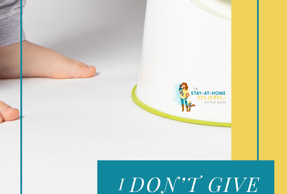 I Do Not Give Potty Training Advice