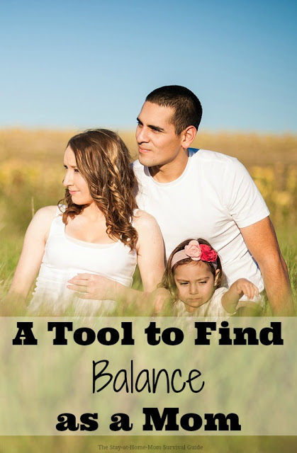Have you found balance as a mom? Want a tip that works? This tool helped me track the time I was spending on all of my work around the house, and lets me really see where I spend most of my time. It's a great motivator to feeling accomplished and finding balance each day as a mom.