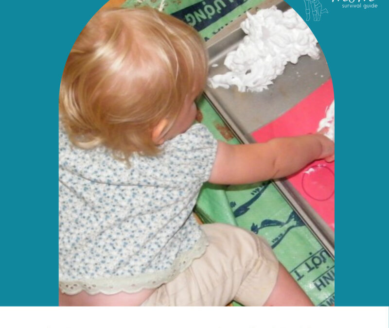 DIY Shape Mats for Shaving Cream Sensory Play
