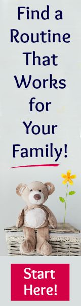 Fine a routine for stay-at-home moms and kids.