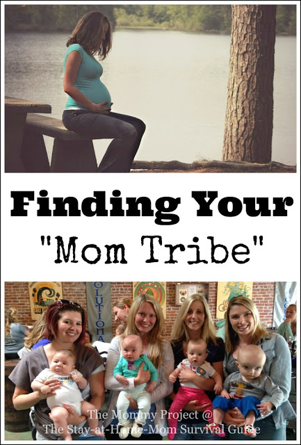 A second-time mom shares her thoughts on the importance of having a mom tribe to help you through the challenges of motherhood. Great thoughts from The Mommy Project at The Stay-at-Home-Mom Survival Guide.