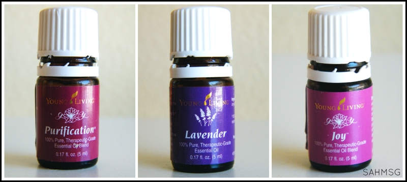 Essential oils used in a DIY facial cleansing mask recipe.