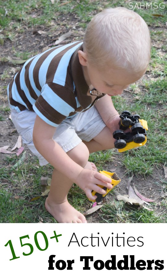 150+ toddler activities that require very little prep from a stay-at-home mom of 4 and former teacher.