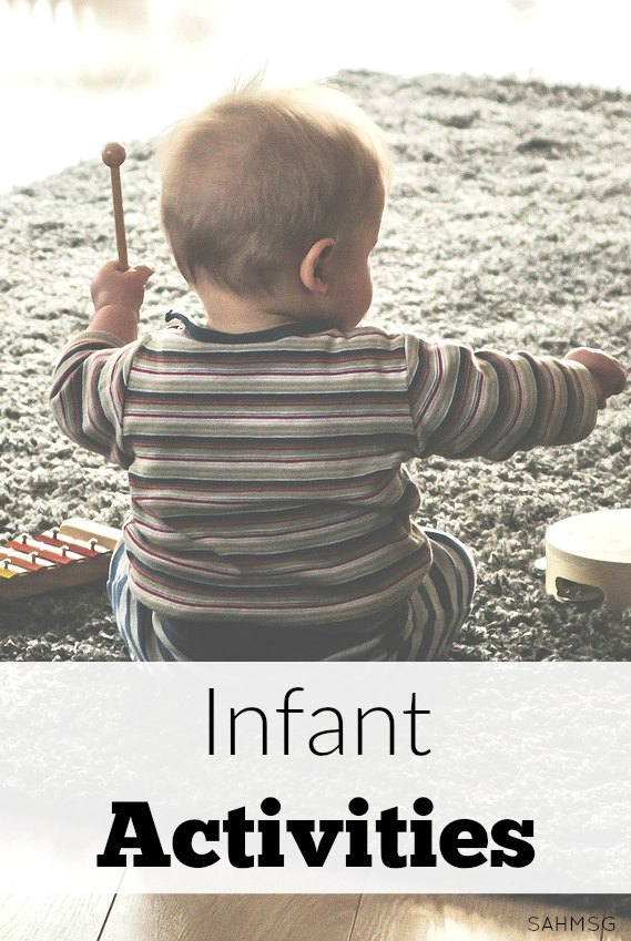 Try these for playtime with your baby! These infant activities are perfect for quick moments of interaction that are developmentally appropriate for infants.
