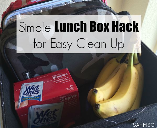 Lunch Box Hack for Easy Clean Up