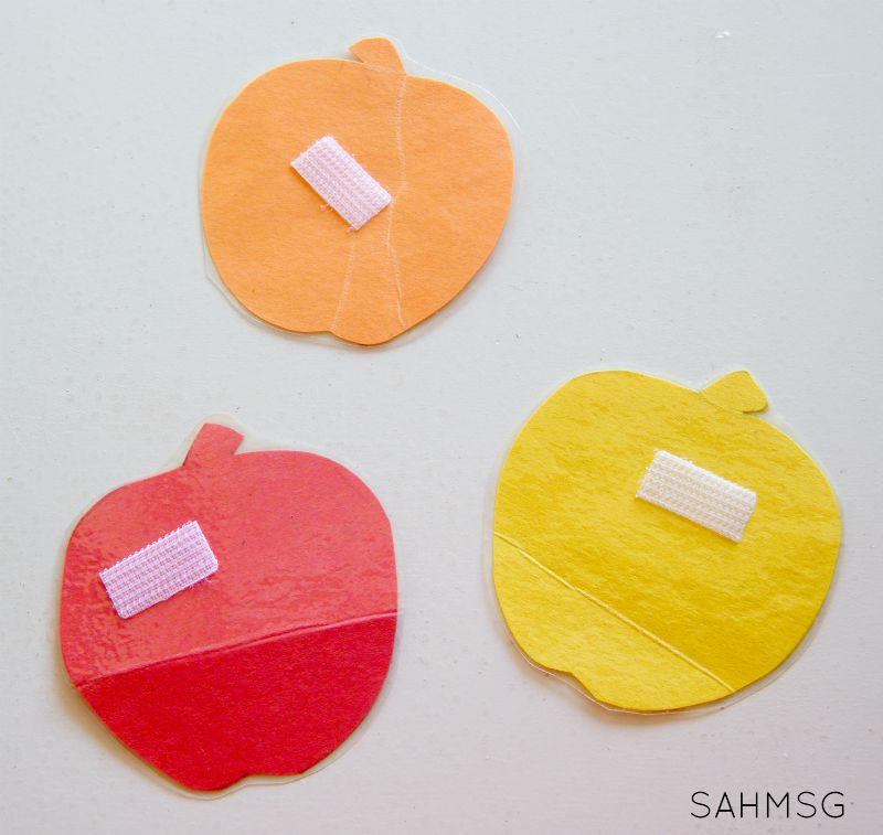 Apple Color Sorting for Toddlers.