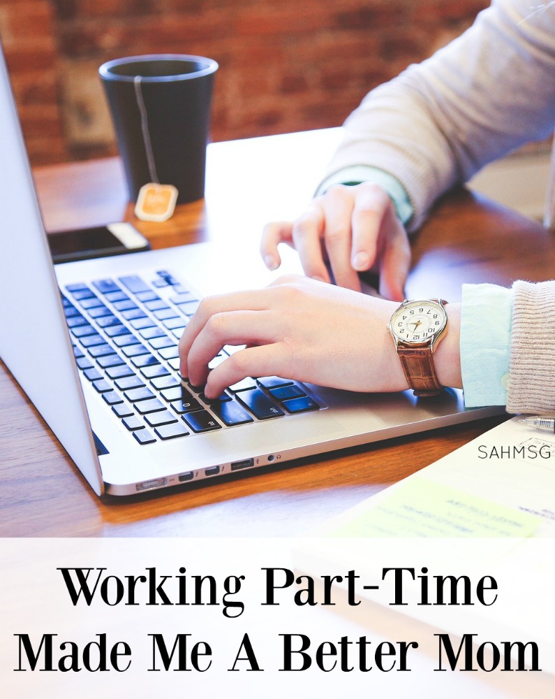 Is working part time an option for you? One mom says being a stay-at-home mom was not meant for her, but working part time helped her become a better mom. Great option for moms not content to be SAHMs.