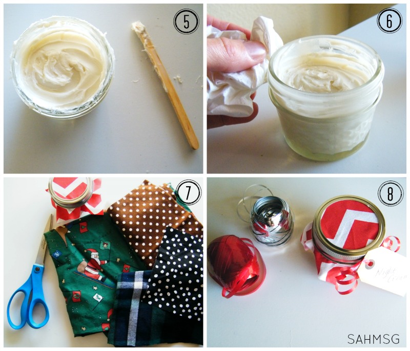 How to make a DIY night cream with essential oils to give as gifts. DIY gift ideas that can be made in bulk.