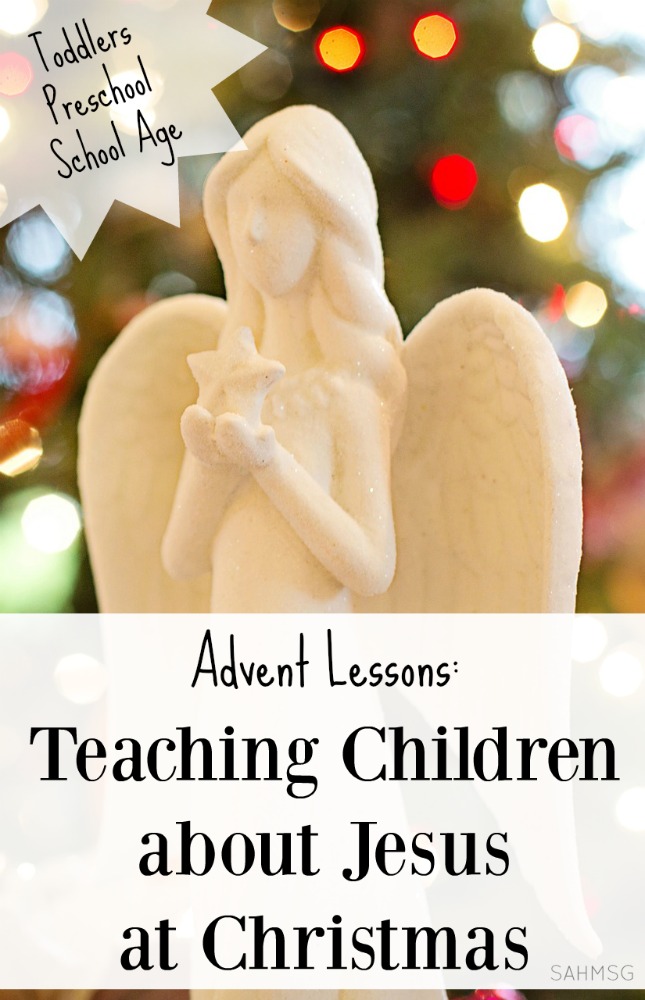 6 advent activities for toddlers, preschool and school age kids that teach children about Jesus at Christmas time.