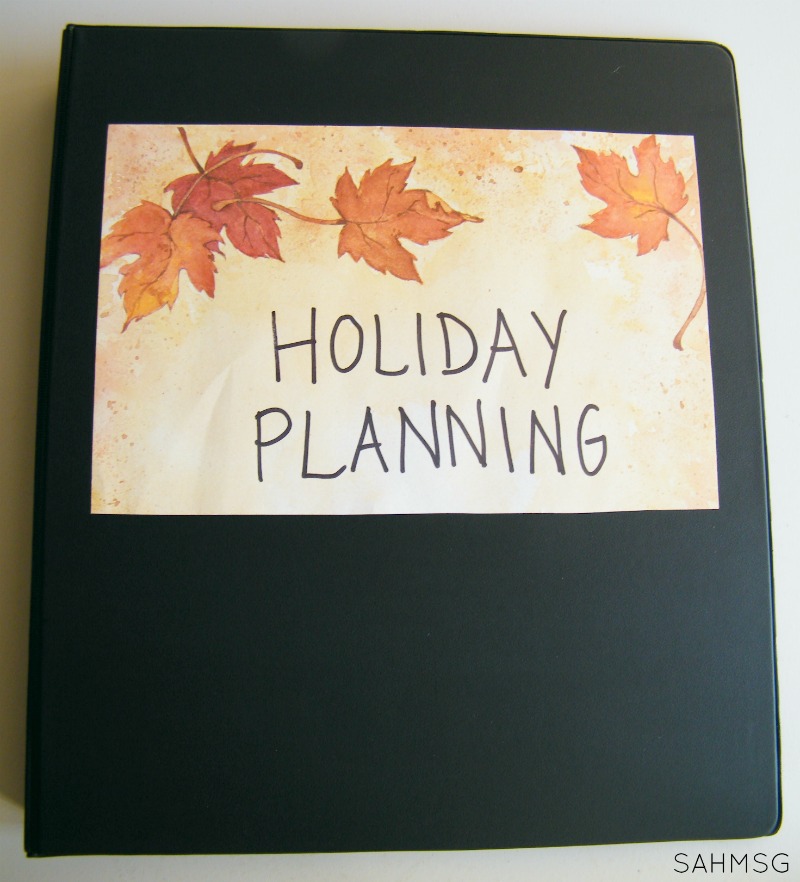 Create a holiday planning binder to stay organized and as stress free as possible this holiday season.