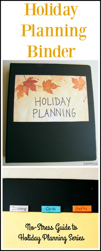 Get organized for the holidays with a simple but useful holiday planning binder. Tips, resources and free printable sites included to personalize.