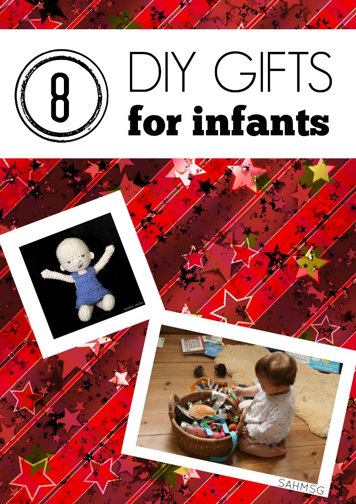 8 DIY gift ideas for infants. Great gift ideas for babies-and save money by DIY-ing since babies grow so fast!