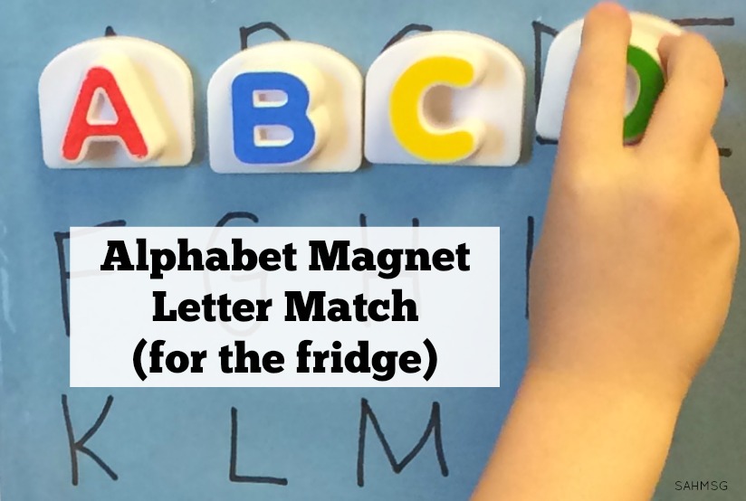 Preschool letter matching activity plus a no-stress way to assess their letter knowledge with a game.