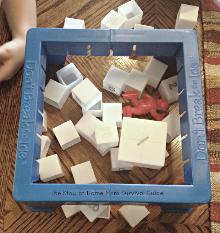 Turn your Don't Break the Ice game into a preschool activity for learning numbers. PLUS toddler modifications so they can play too.