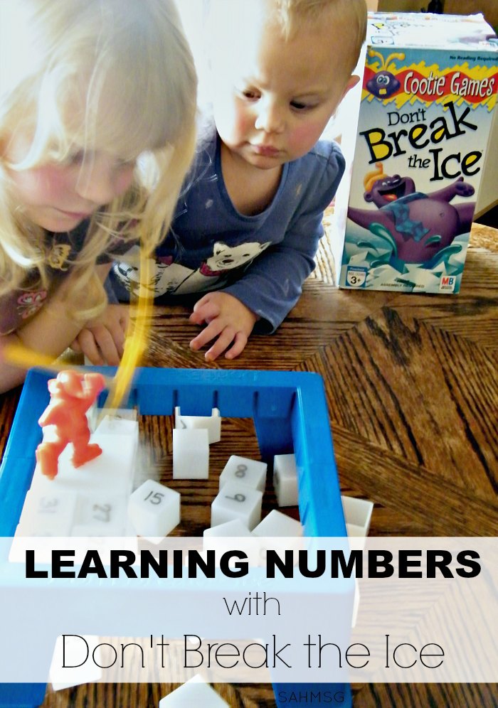 Turn your Don't Break the Ice game into a preschool activity for learning numbers. PLUS included toddlers activities so they can play too.