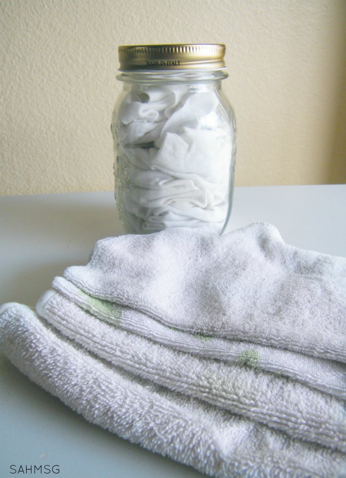 DIY all-natural reusable baby wipes.