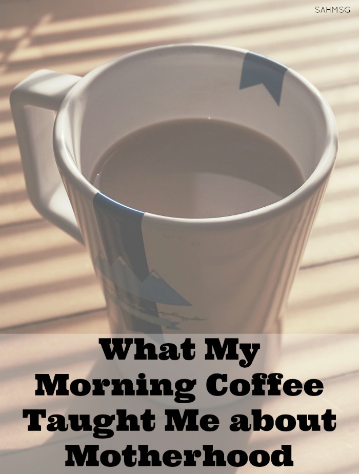 The days of motherhood can feel boring, or dull or monotonous, but every day you move through your daily routine-drink your morning coffee-and experioence the moments with your children matter. Every little one of them.