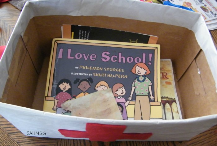 Children can be hard on books. Teaching children to care for books is important because part of good reading habits is teaching how to handle and treat books. This idea helps children learn that books can be repaired when they are damaged. It's a great Spring Cleaning task for kids to do too!