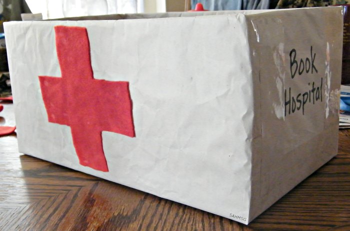 Children can be hard on books. Teaching children to care for books is important because part of good reading habits is teaching how to handle and treat books. This idea helps children learn that books can be repaired when they are damaged. It's a great Spring Cleaning task for kids to do too!