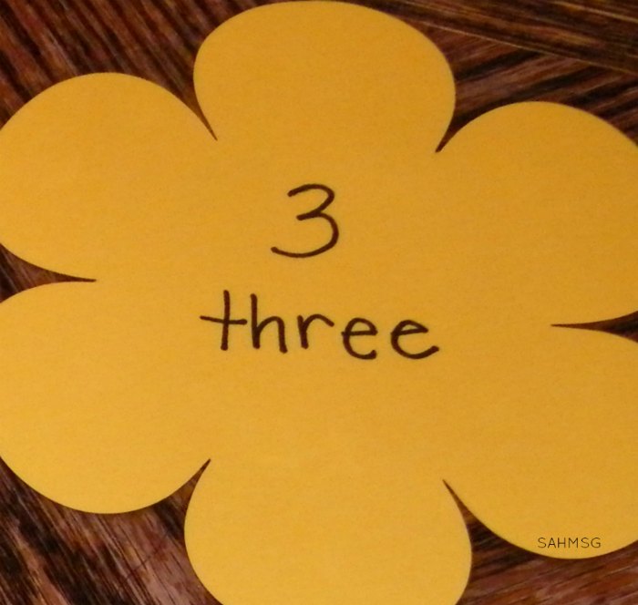 flowers and butterflies preschool counting activity number