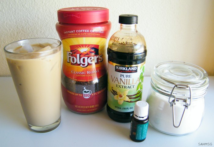 5 Iced Coffee Drink Recipes that take 5 minutes or less to make. Coffee drinks that are quick to make with simple ingredients and Folgers instant coffee. #sponsored