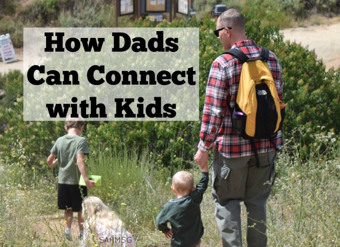 Those hard working dads need some recognition, and many need simple ways to connect with their kids. This list of ways dads can connect with kids is easy for any dad-even military dads and dads that travel for work-to be present and connect in meaningful ways. #sponsored