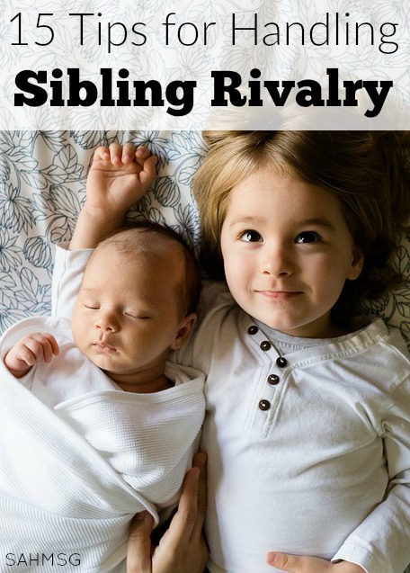 Tips to handle sibling rivalry. 
