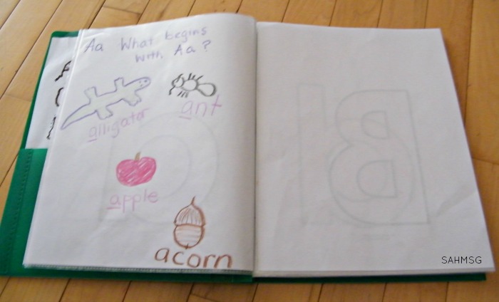 Printable ABC book and preschool learning activities for learning the alphabet. Includes free printables.