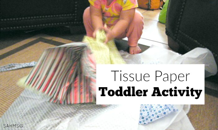 Tissue Paper Toddler Activity