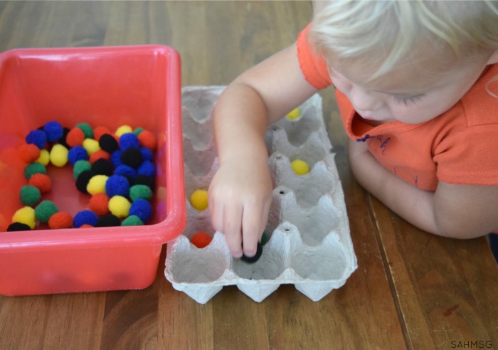 Help toddlers learn one-to-one correspondence with this egg carton activity that is so simple to create.