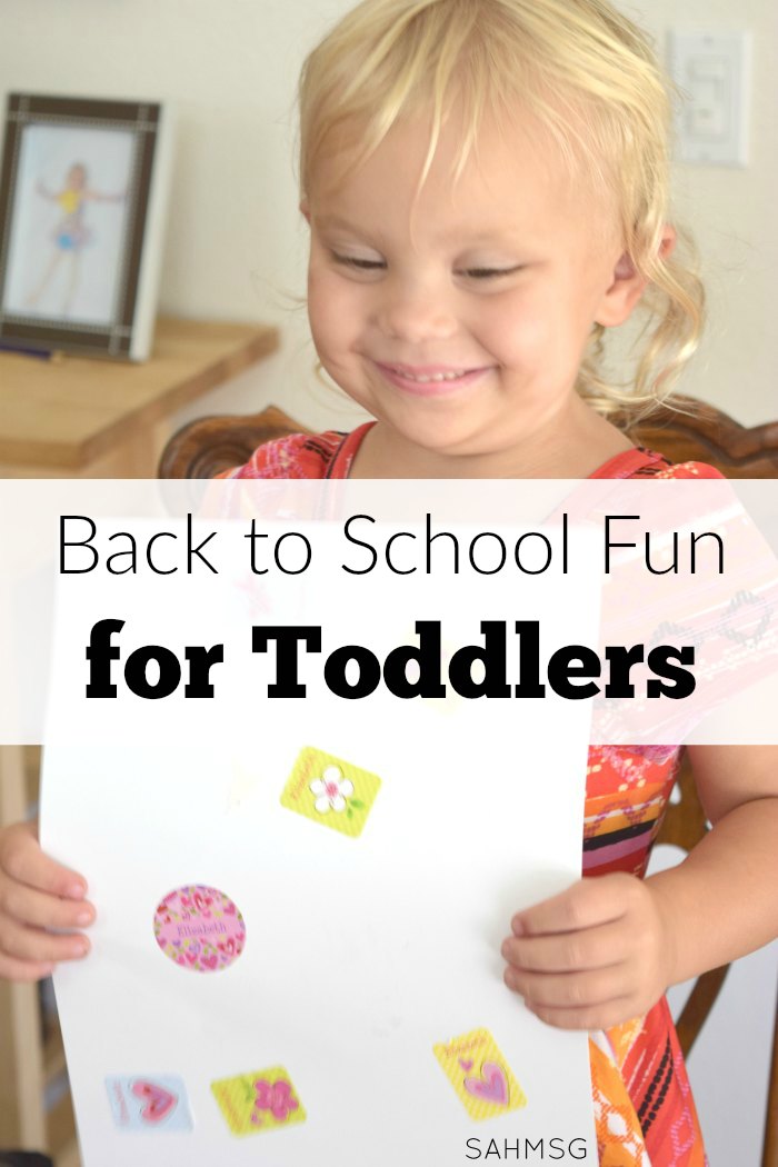 Make back to school time fun for toddlers so they get excited about learning too! Tot school activity ideas included.
