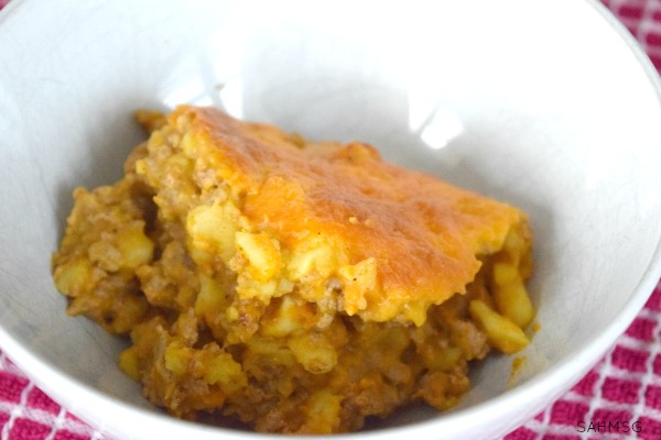 Pumpkin Turkey Mac and Cheese recipe. Great for using Thanksgiving leftovers.