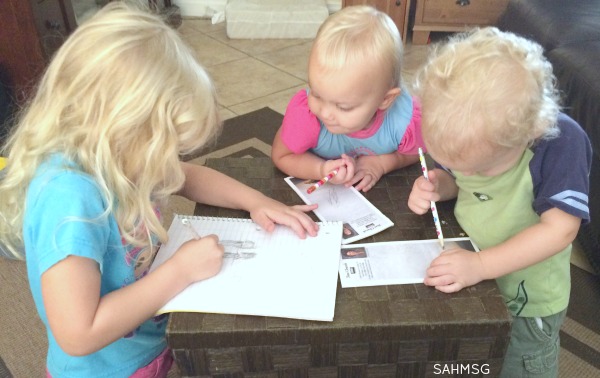 Journal time in preschool can be simple and use the supplies you have at home.