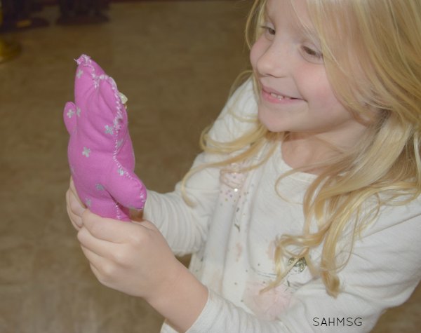 Teaching children to sew with a simple anf fun free printable sewing pattern and sewing project for kids.