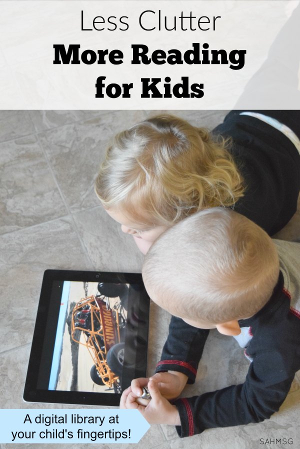 The kids book clutter is no fun, but kids reading is really important. Get less clutter, more reading for kids, with Skybrary Family one month free trial! #sponsored