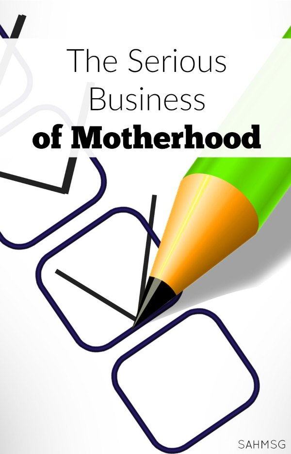 We can let the serious business of motherhood drag us down because we focus too much on the future without balancing that with being present in the joy of the moments we have with our children. Are you too focused on the serious parts of being a mom?