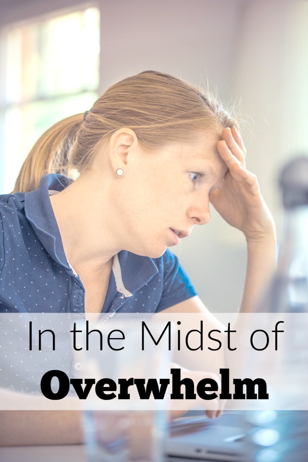 In the midst of overwhelm in motherhood, we have to cling to the fact that God is working in us, and there are things we need to shed to focus on what matters.