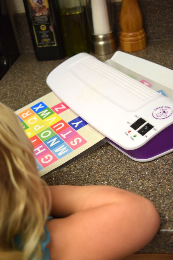 Fun ABC letter matching busy bag for preschool. Great preschool at home activity.