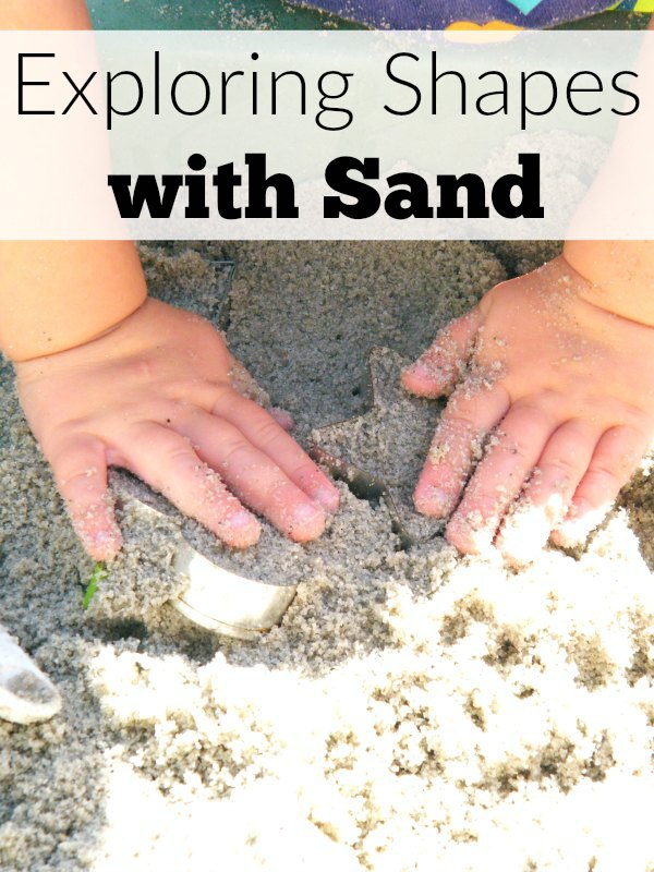 Exploring shapes with sand sensory activity lets kids get their hands dirty while guiding them to learn basic concepts in a hands-on way. So fun for brain breaks outside.