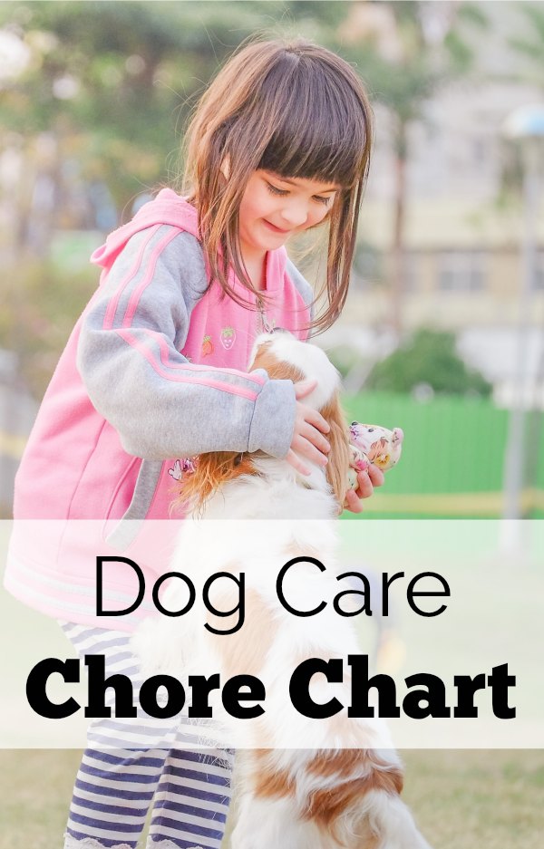 Teach your kids how to help with the family pet with this dog care chore chart for children by age. 