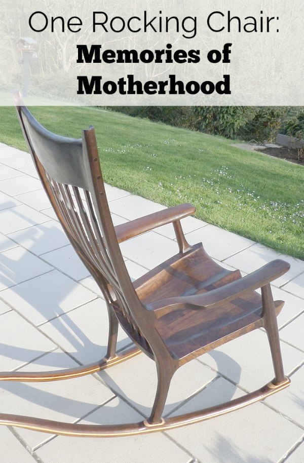 In my rocking chair: memories of motherhood.