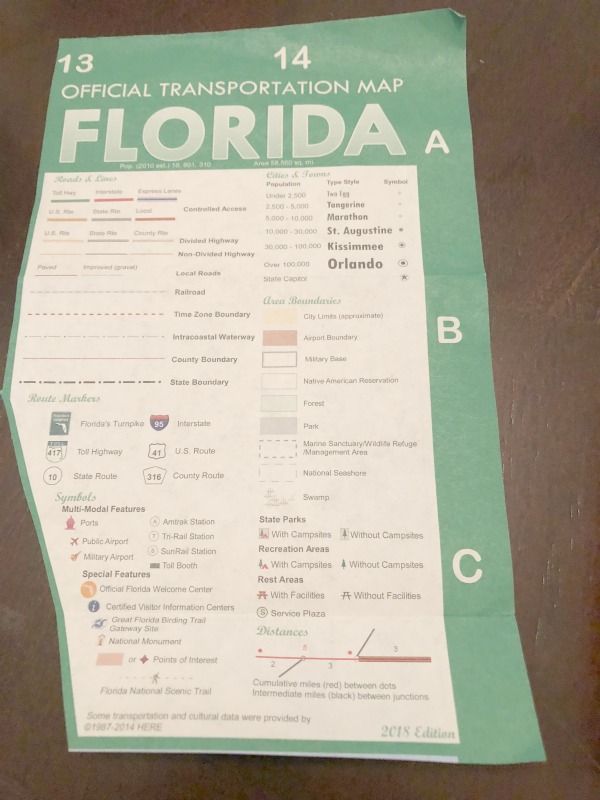 Map travel activity for school age kids to help learn map reading skills and keep them occupied on a road trip.