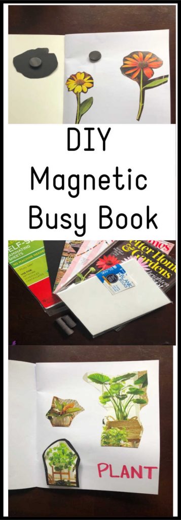 A simple DIY magnet learning busy book for kids that teaches pre-reading skills and matching. This one is great for toddlers or preschool kids.